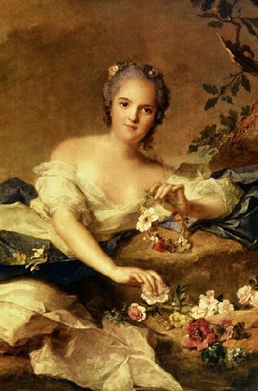 Jean Marc Nattier known as Madame Henriette represented as Flora in France oil painting art